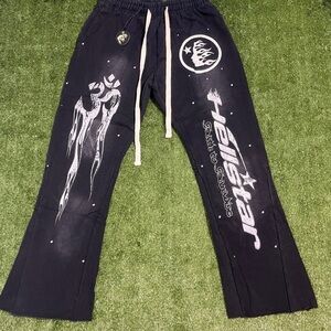 Authentic Hellstar Flare Sweatpantsnts Sz L